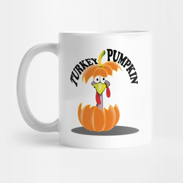 Funny Thanksgiving Turkey Pumpkin Holiday Dinner gift by ArticArtac